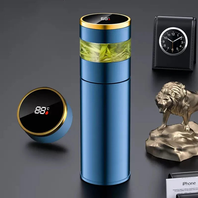 Tea Infuser Vacuum Flask With Temperature LED Display