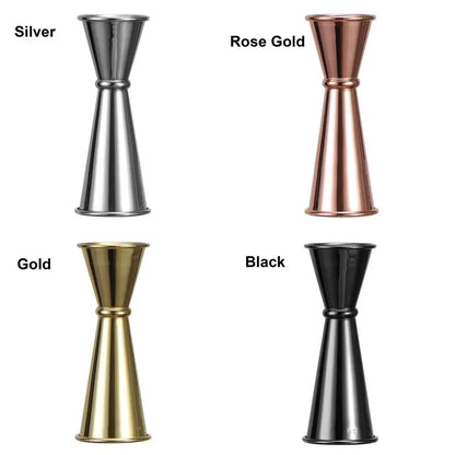 1 PC Double Cocktail Jigger Dual Design with Measurements Scales