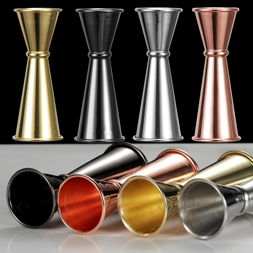 1 PC Double Cocktail Jigger Dual Design with Measurements Scales