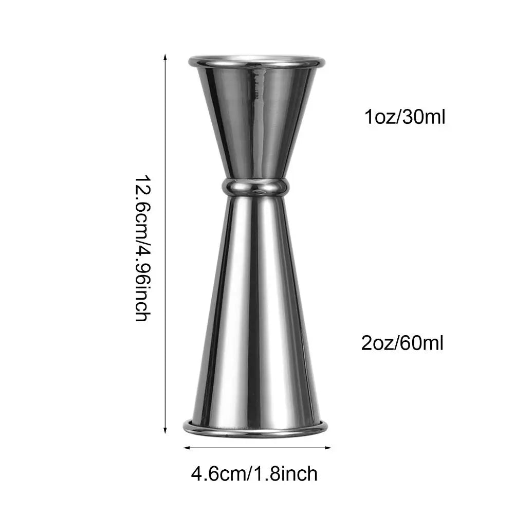 1 PC Double Cocktail Jigger Dual Design with Measurements Scales