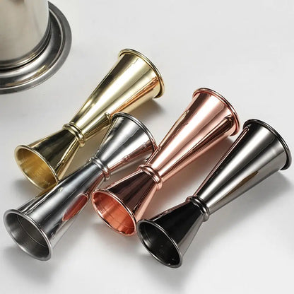 1 PC Double Cocktail Jigger Dual Design with Measurements Scales