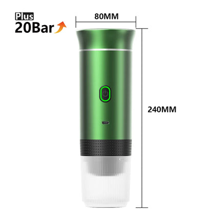 Wireless Electric Portable Hot/Cold Espresso Coffee Machine with Foldable Support Stand