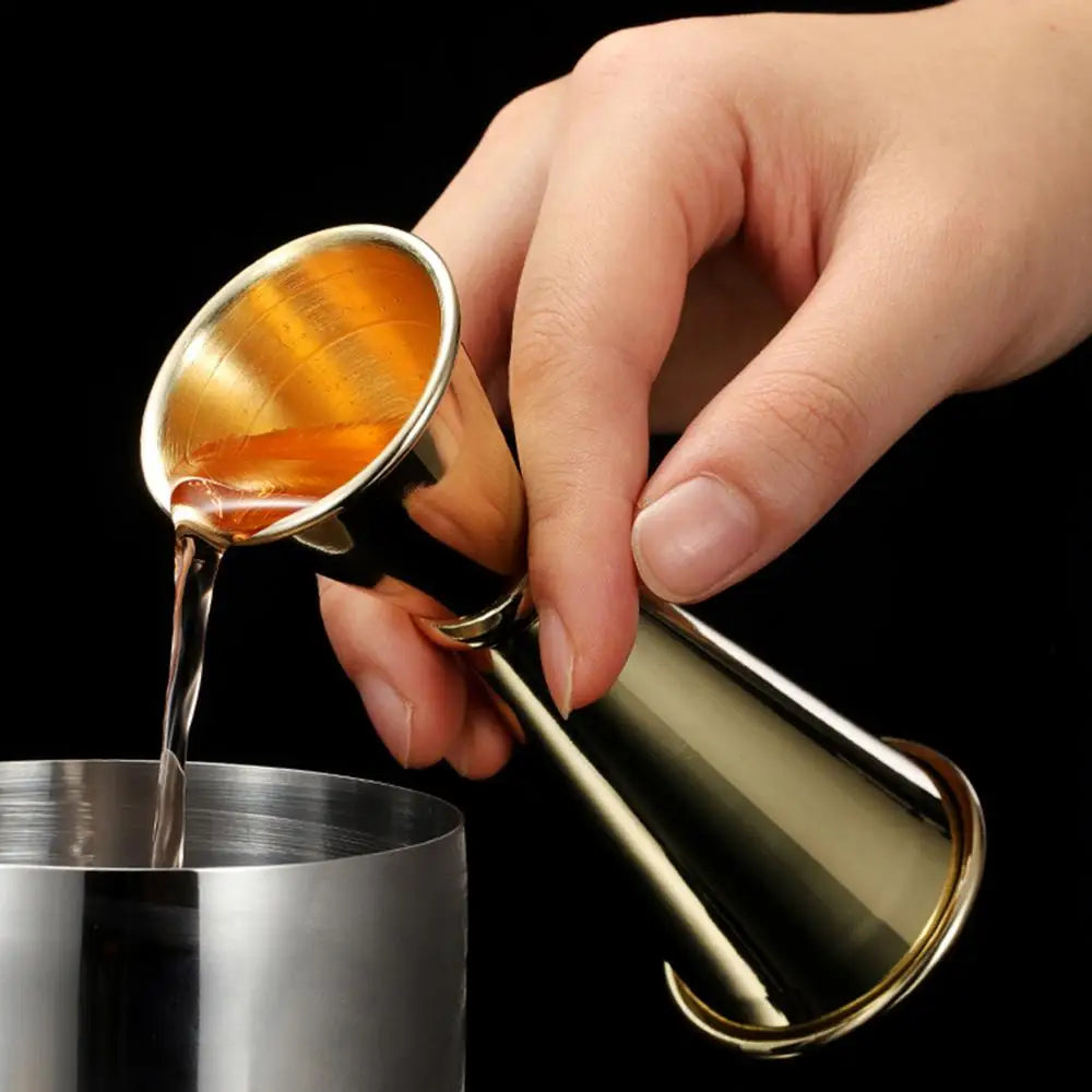1 PC Double Cocktail Jigger Dual Design with Measurements Scales